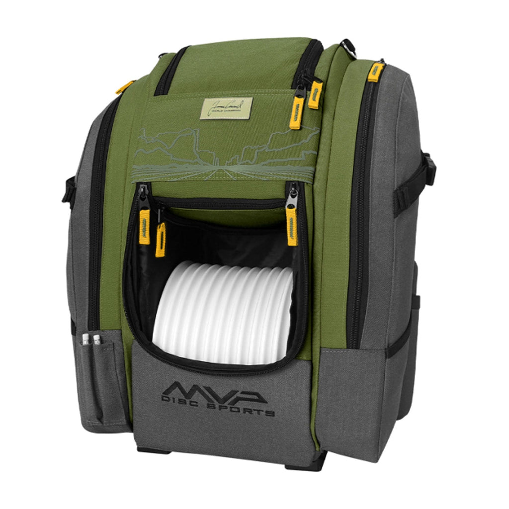 MVP Disc Golf Bag James Conrad Voyager Slim Signature Backpack - Choose Color