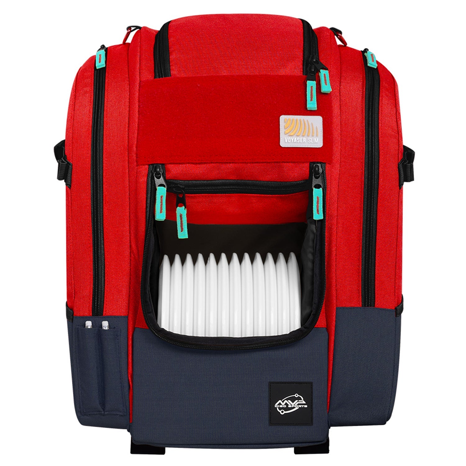 MVP Disc Golf Bag Voyager Slim Backpack Holds 16-18 Discs