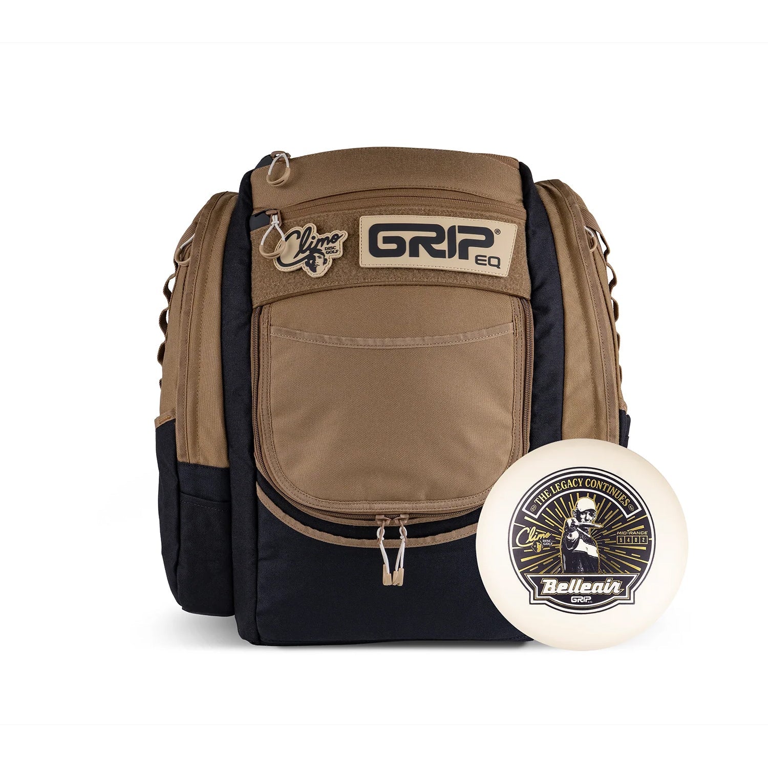 Climo Discs X GRIPeq ATS Disc Golf Bag - with Double-Foil Glow Trophy Line Belleair - Choose Color