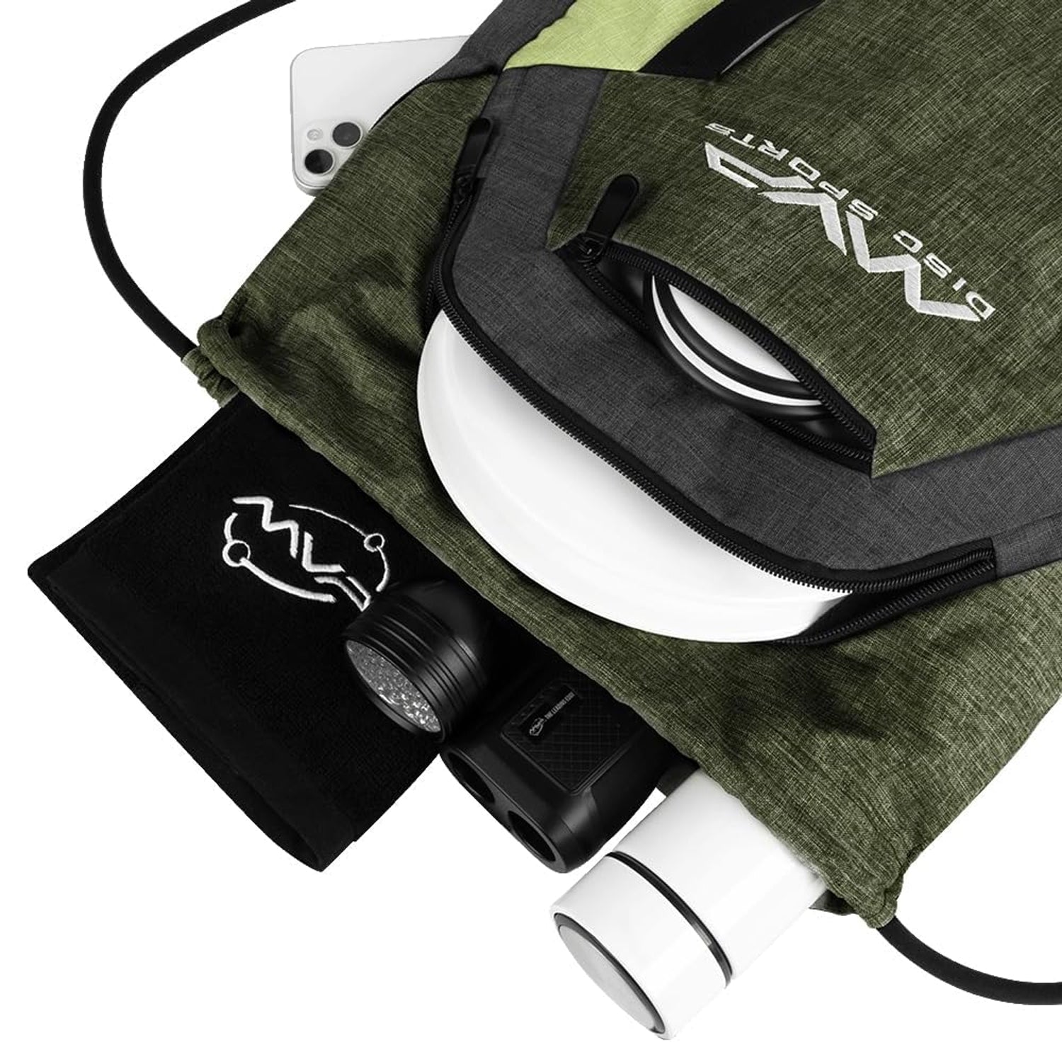 MVP Disc Golf Drawstring Backpack Bag - Choose Color