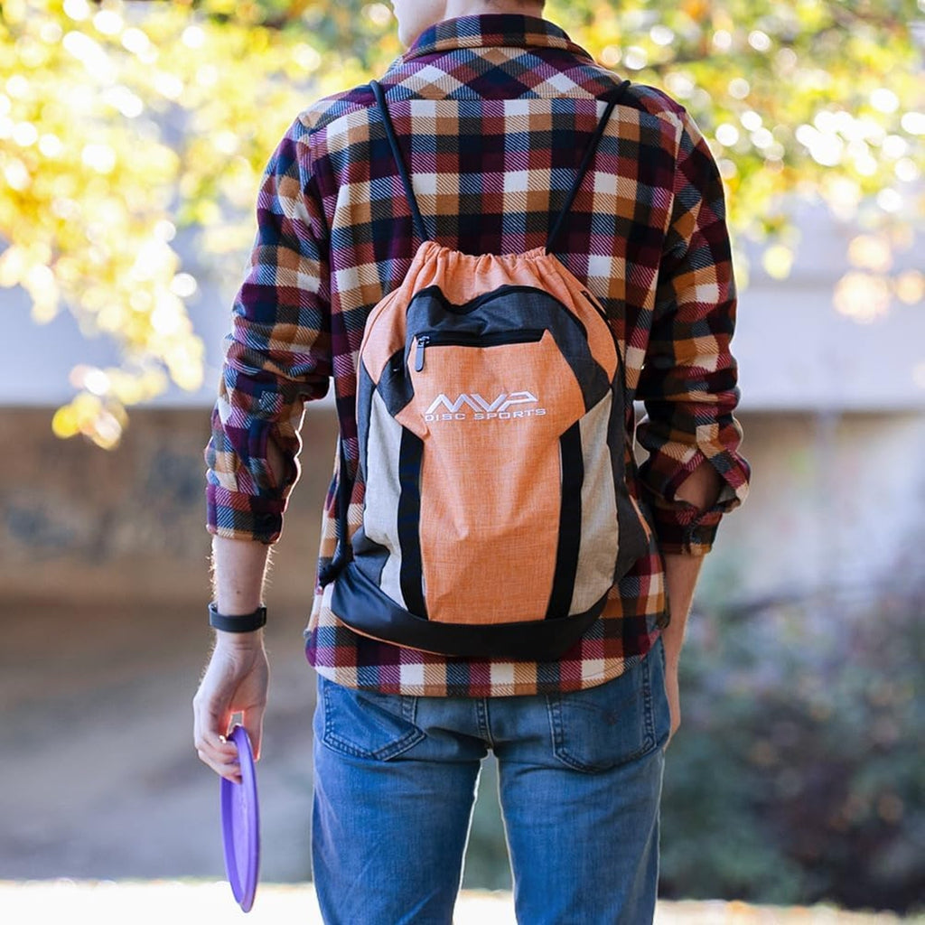 MVP Disc Golf Drawstring Backpack Bag - Choose Color