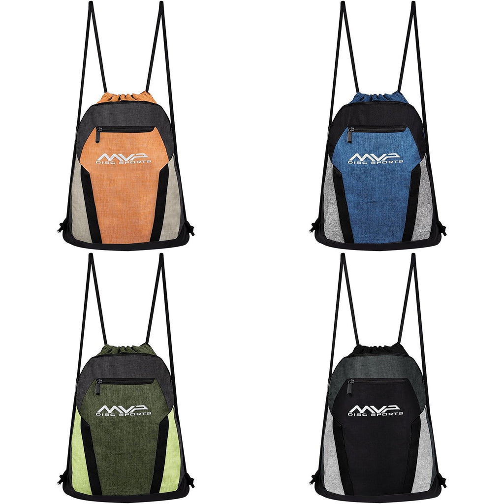 MVP Disc Golf Drawstring Backpack Bag - Choose Color