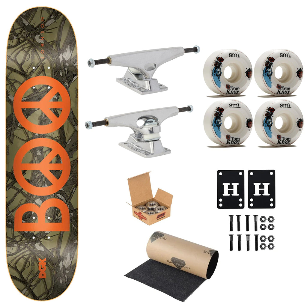 DGK Premium Skateboard Johnson Woodland 8.25" Krux Trucks, SML Wheels, Indy Bearings