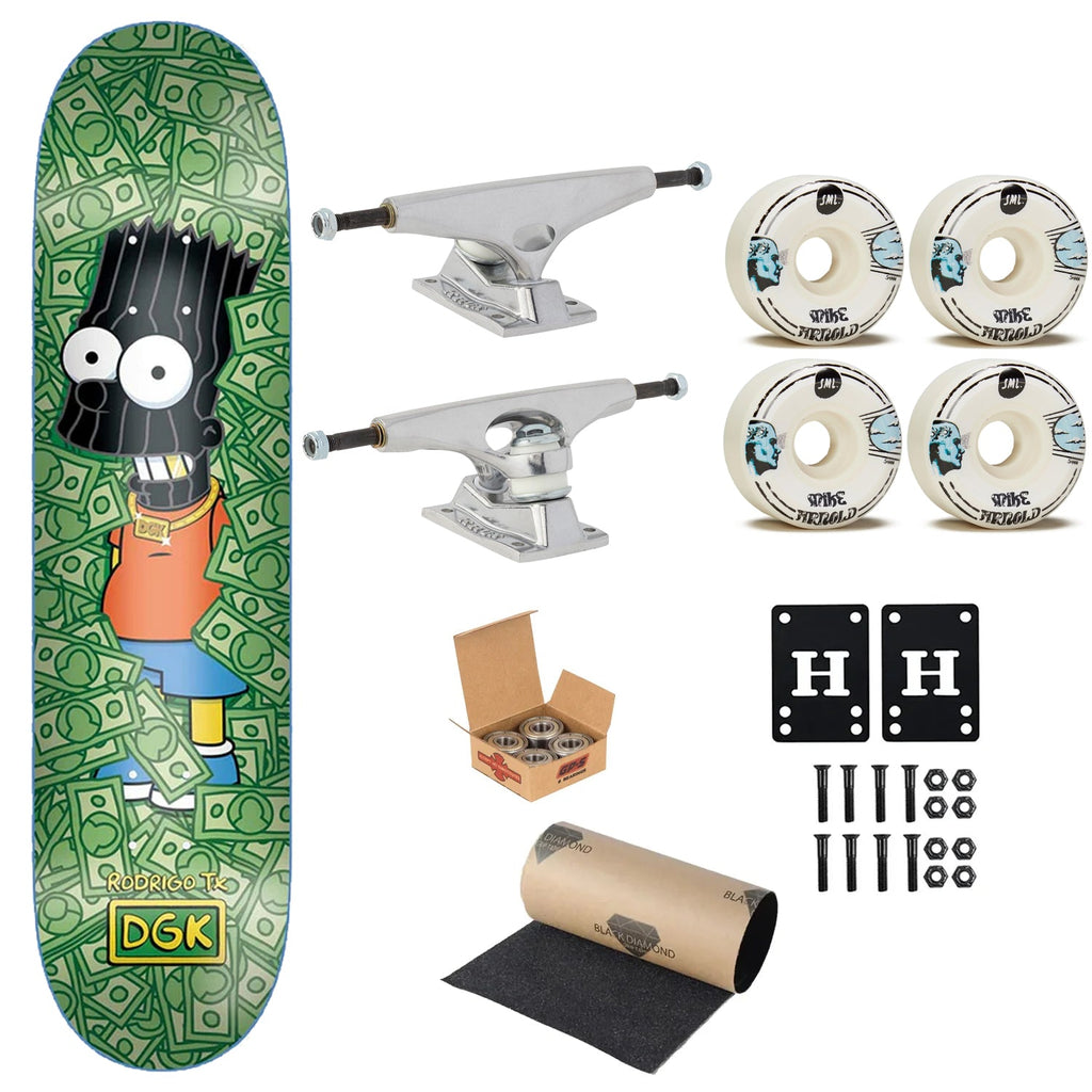 DGK Premium Skateboard Rodrigo TX Masked 8.25" Krux Trucks, SML Wheels, Indy Bearings