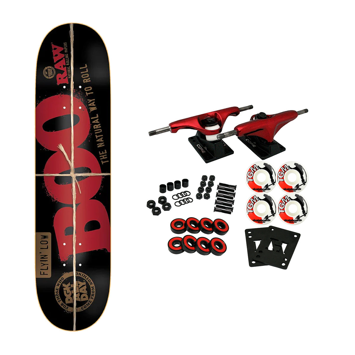 DGK Skateboard Complete Boo Johnson Raw 8.25" x 31.85"