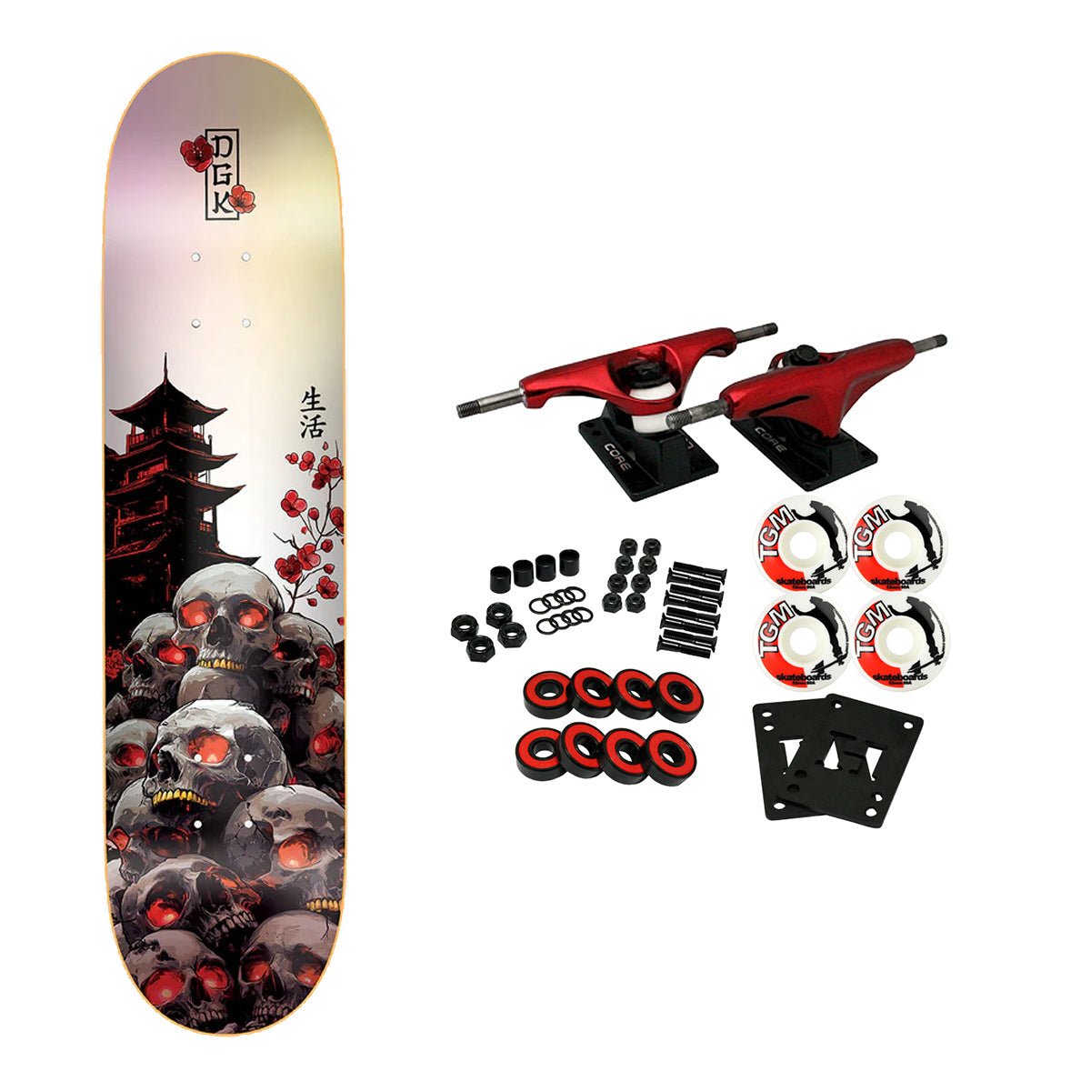 DGK Skateboard Complete Haunt Holographic 8.38" x 32.215"