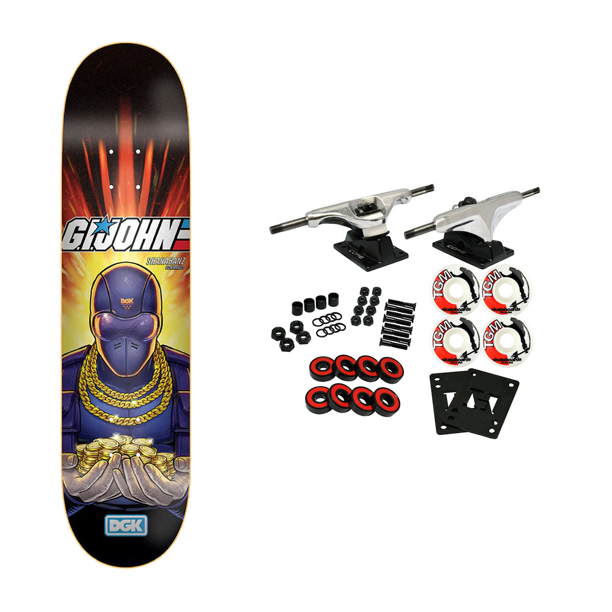 DGK Skateboard Complete John Shanahan Snake 8.06 x 31.2"