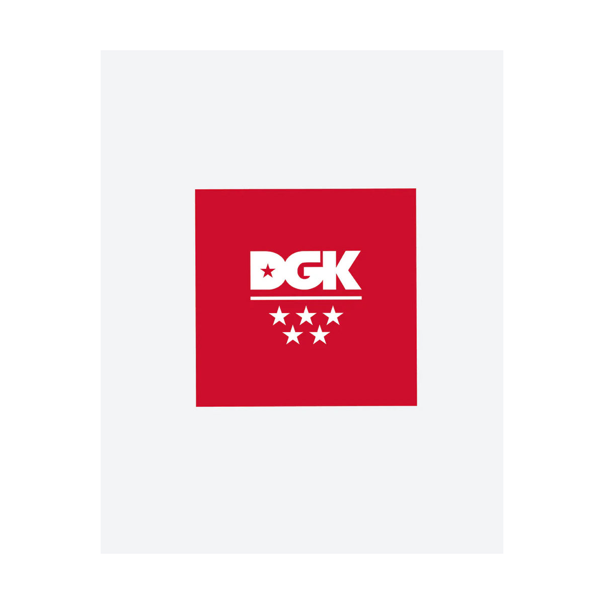 DGK Skateboards Sticker 5-Star Red 4" x 3.5"