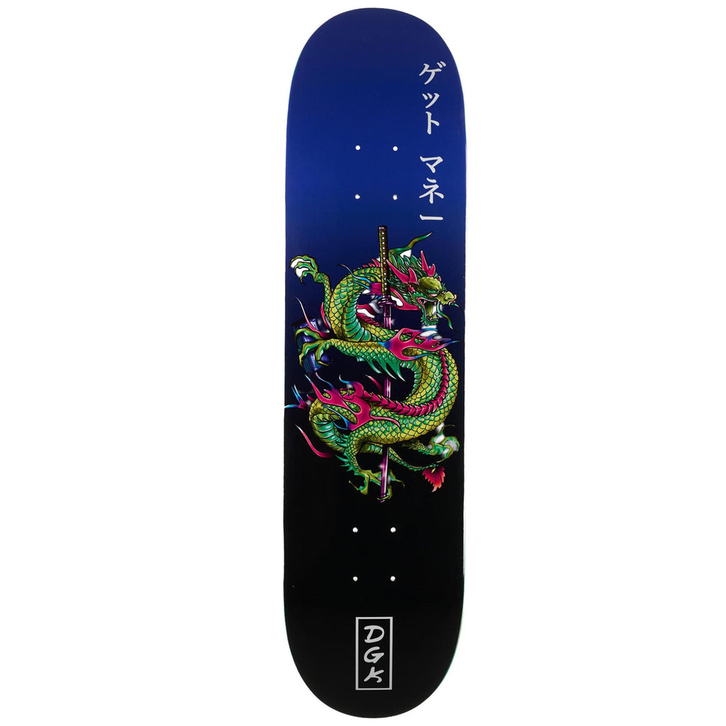 DGK Skateboard Deck Get Money 2 Blue 8.06" x 31.85"
