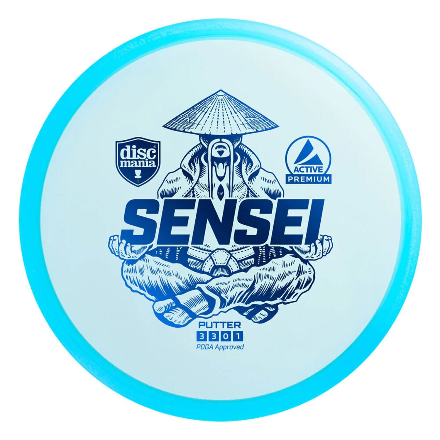 Discmania Disc Golf Premium Sensei Putter Active - Choose Color and Weight