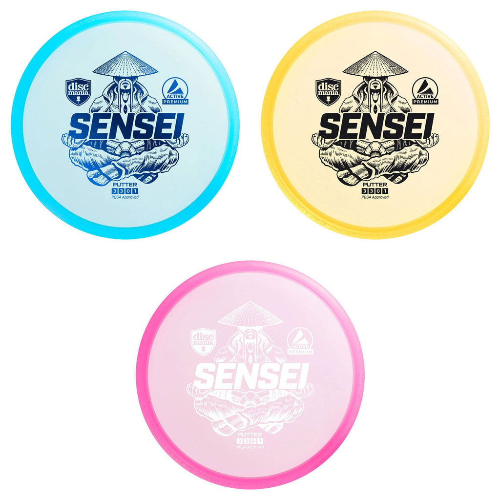 Discmania Disc Golf Premium Sensei Putter Active - Choose Color and Weight