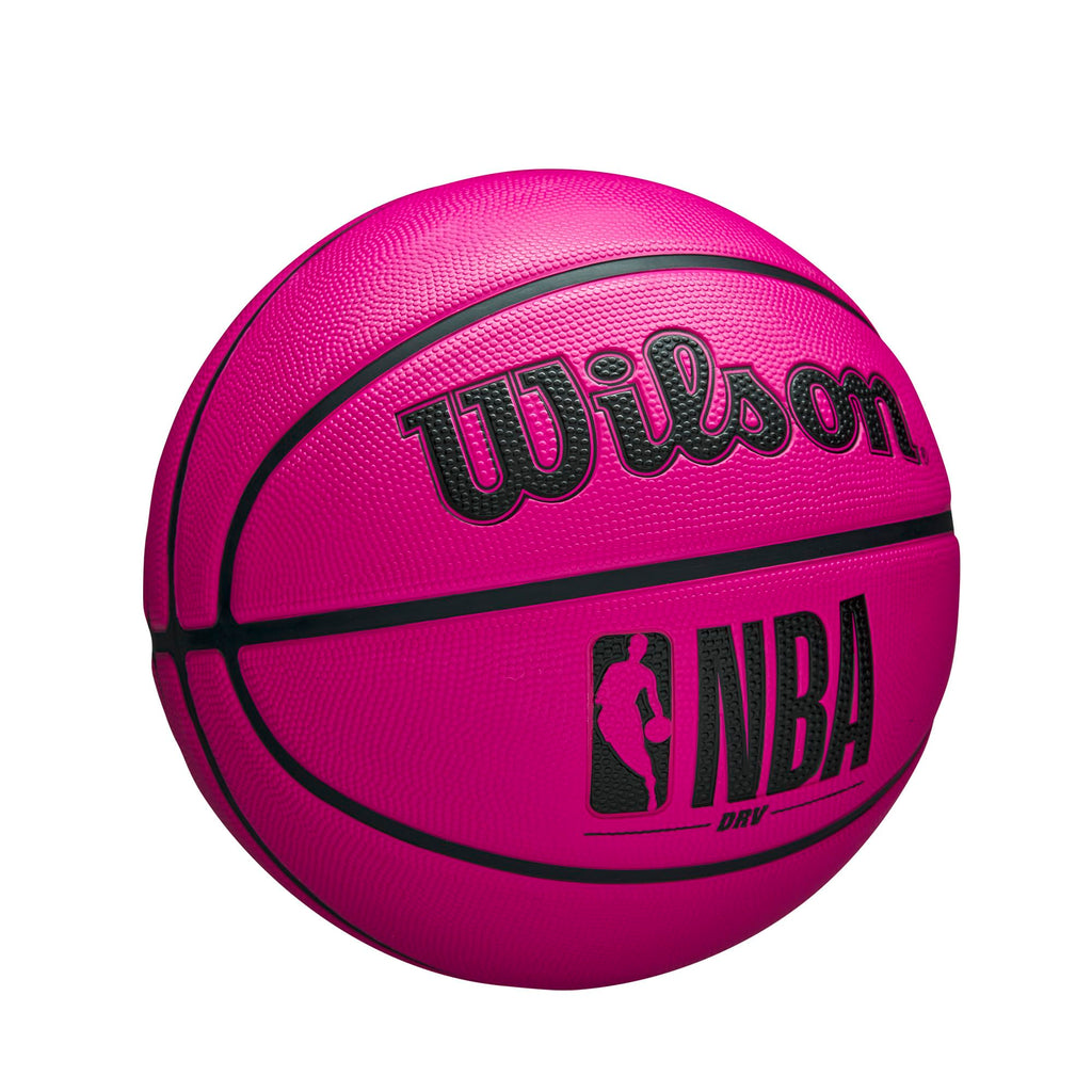 WILSON NBA DRV OutdoorBasketball with Pump - Pink,Size 6-28.5"