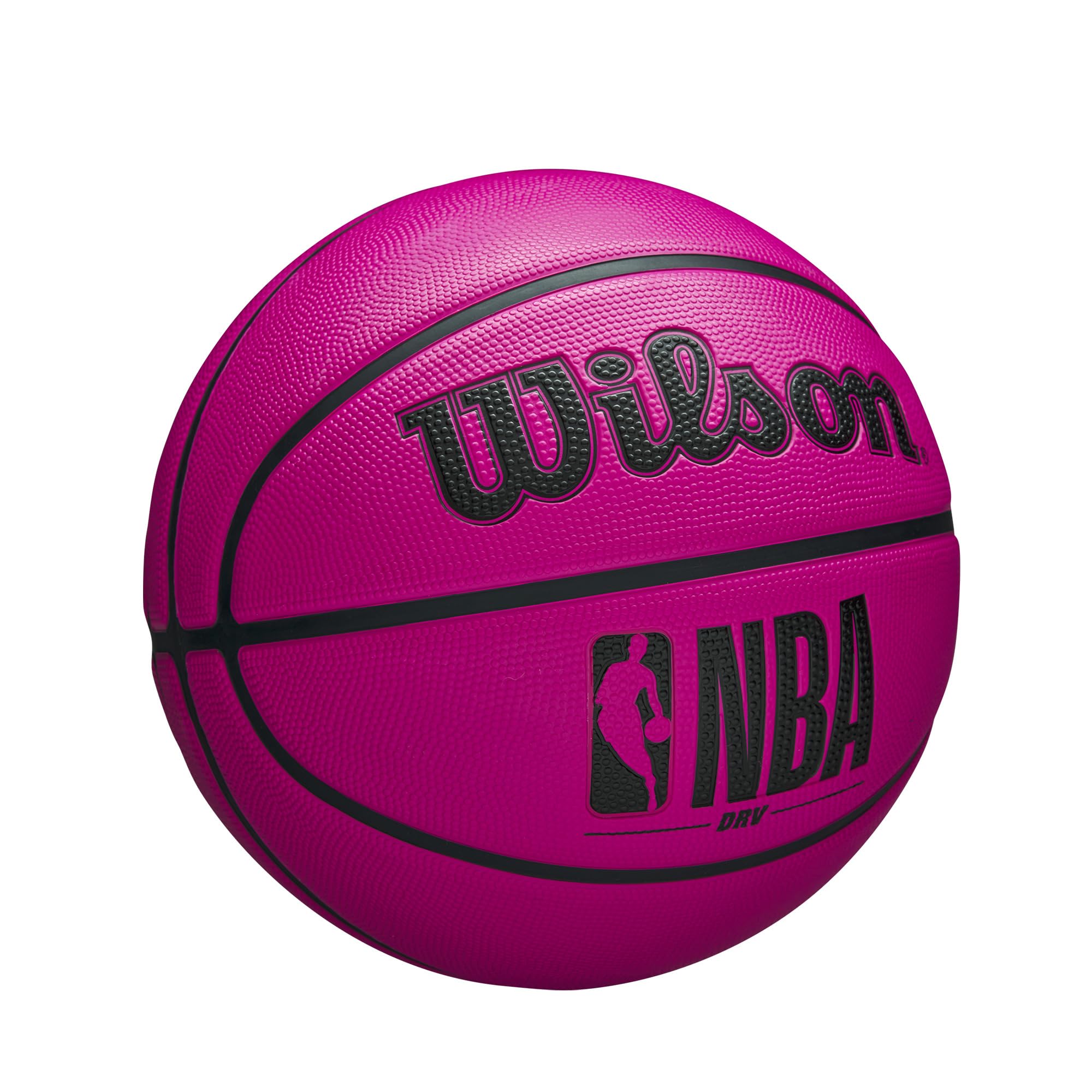WILSON NBA DRV OutdoorBasketball with Pump - Pink,Size 6-28.5"