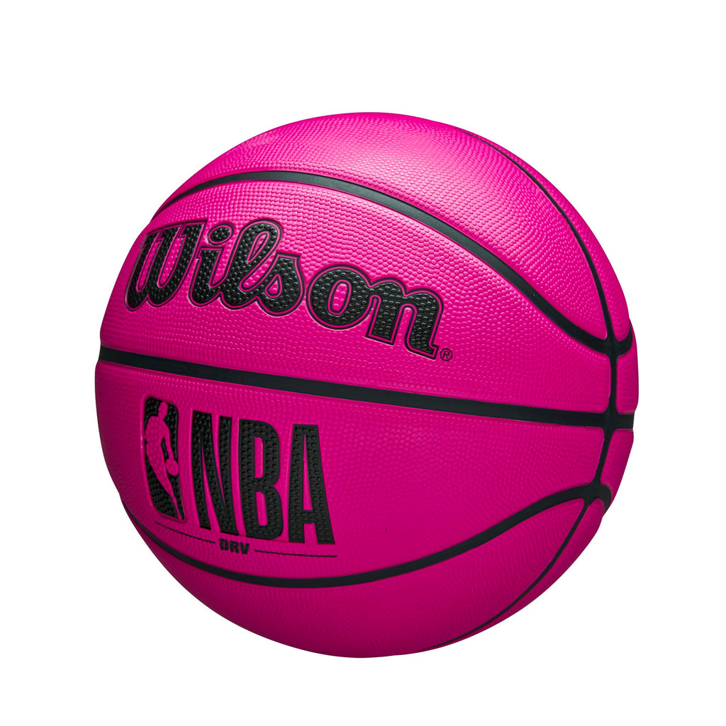 WILSON NBA DRV OutdoorBasketball with Pump - Pink,Size 6-28.5"