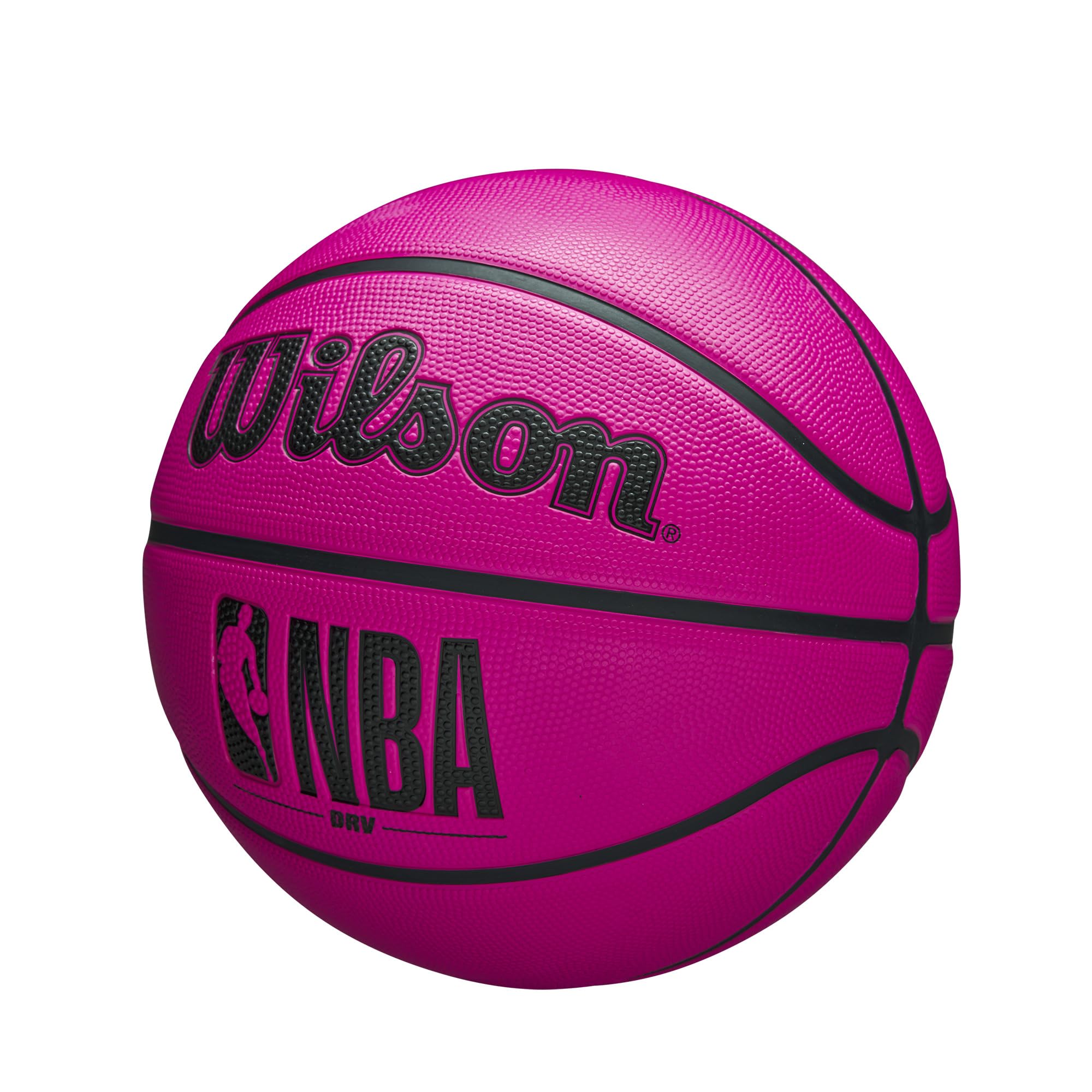 WILSON NBA DRV OutdoorBasketball with Pump - Pink,Size 6-28.5"