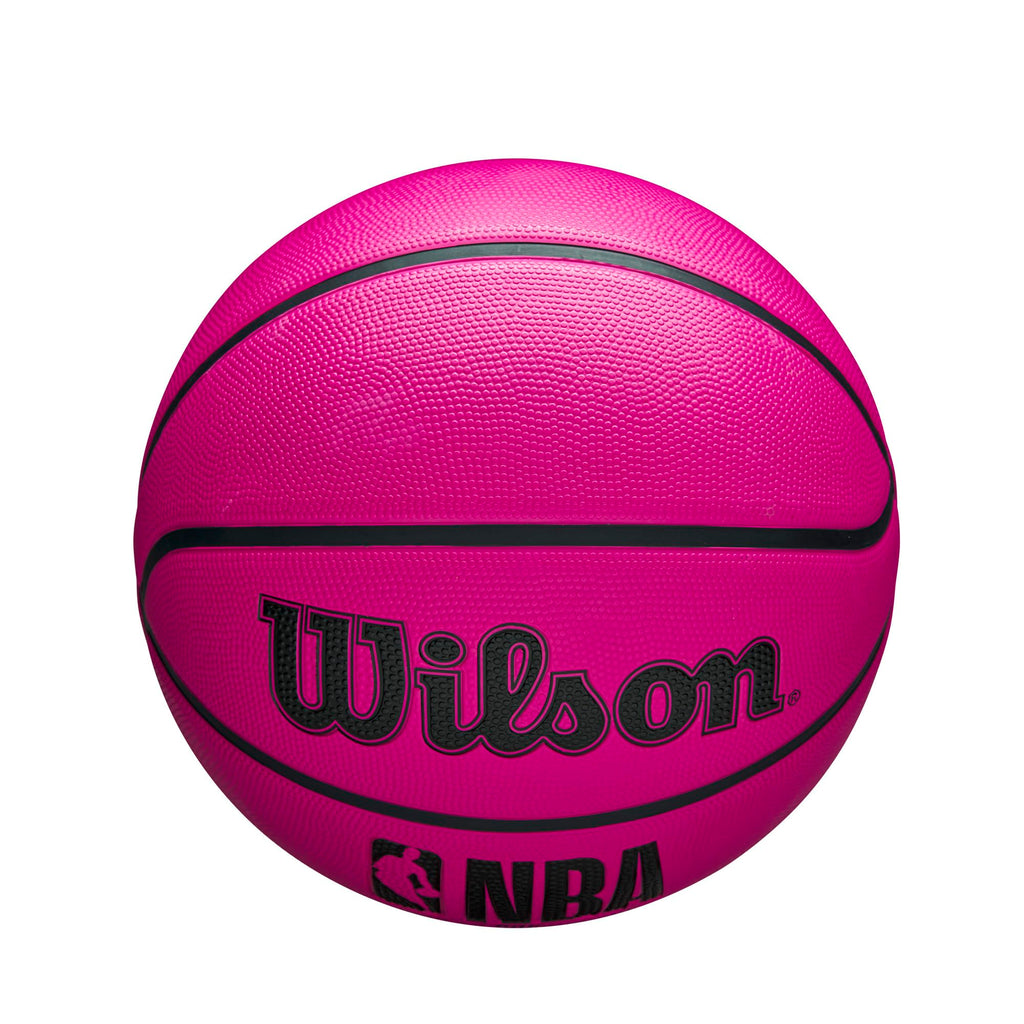 WILSON NBA DRV OutdoorBasketball with Pump - Pink,Size 6-28.5"