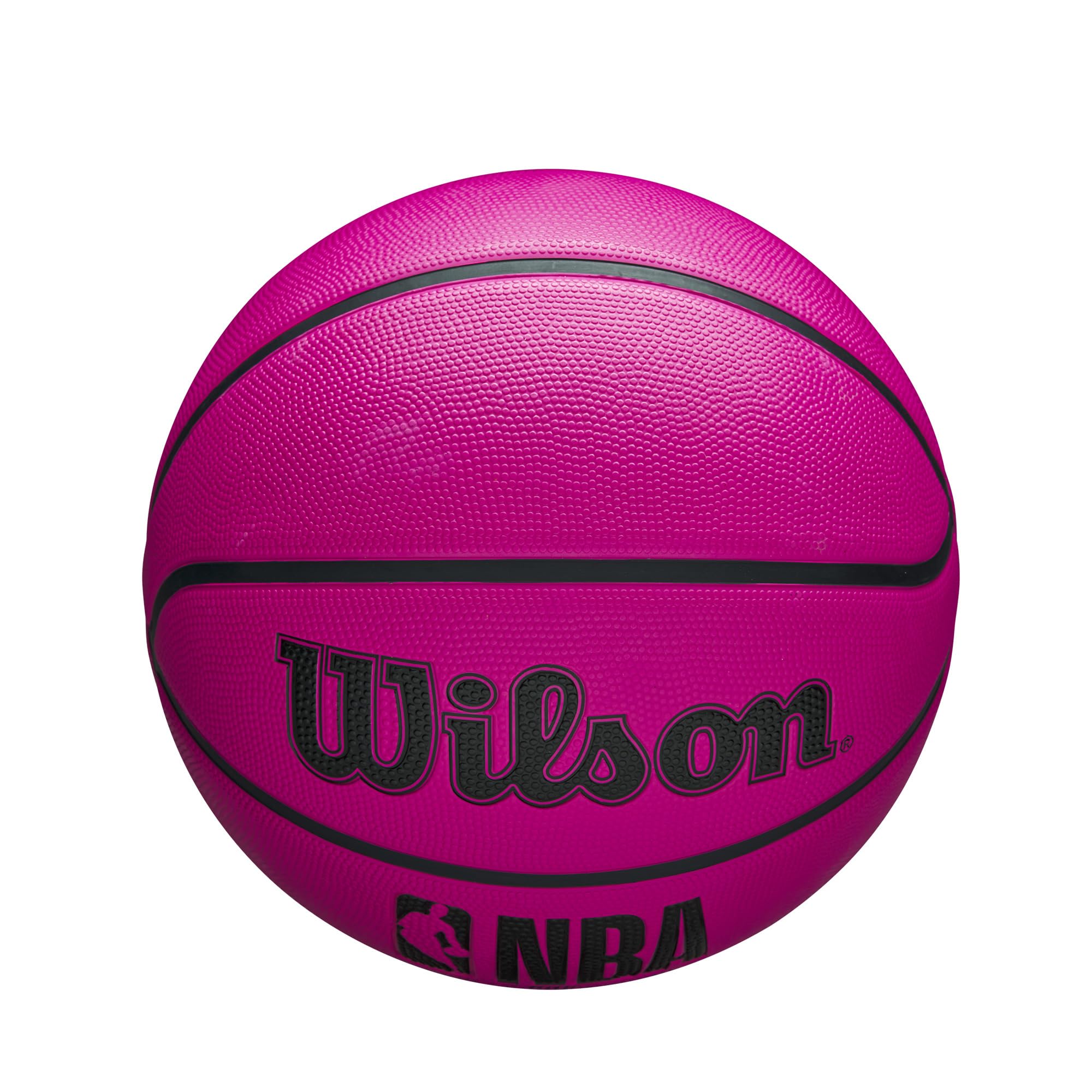 WILSON NBA DRV OutdoorBasketball with Pump - Pink,Size 6-28.5"