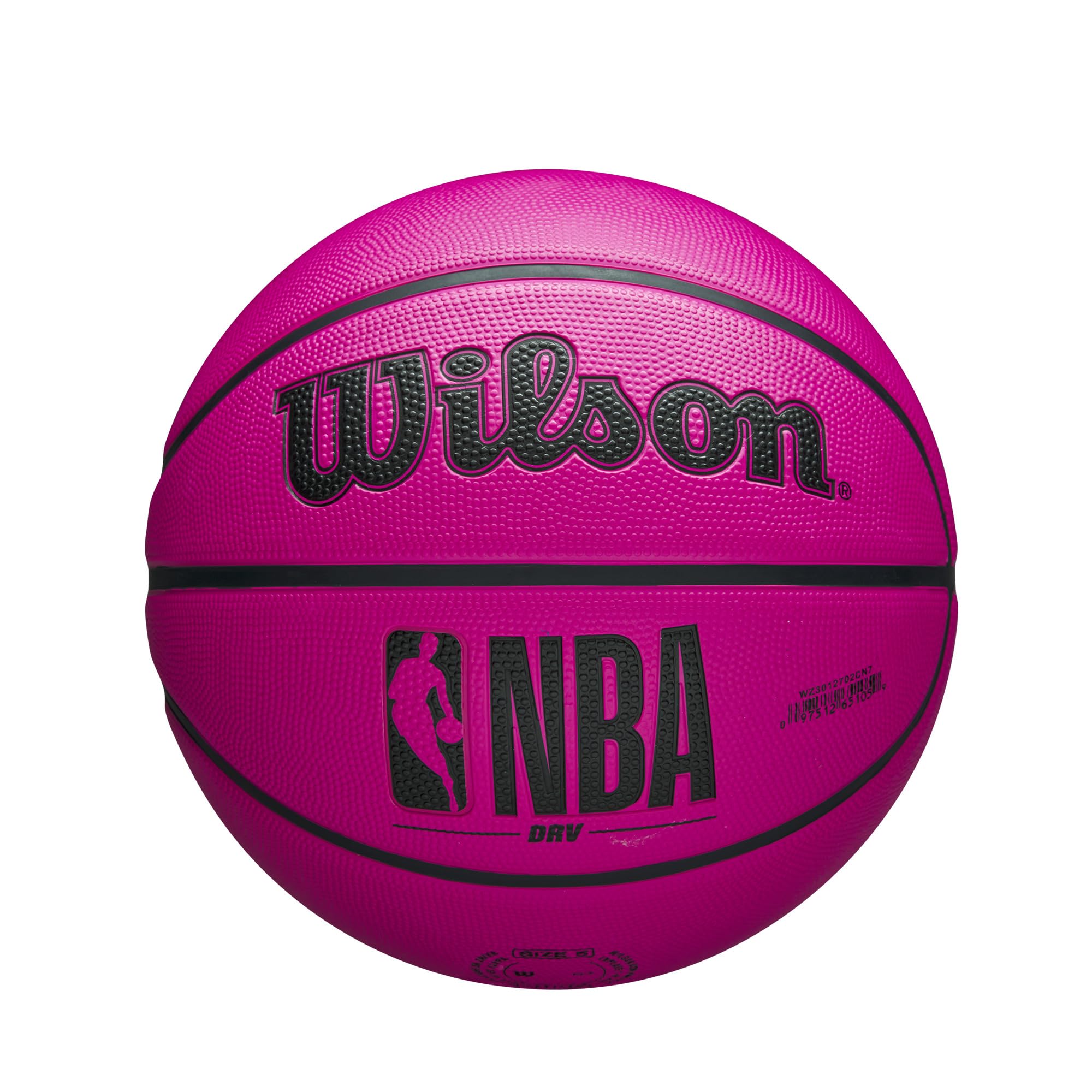 WILSON NBA DRV OutdoorBasketball with Pump - Pink,Size 6-28.5"