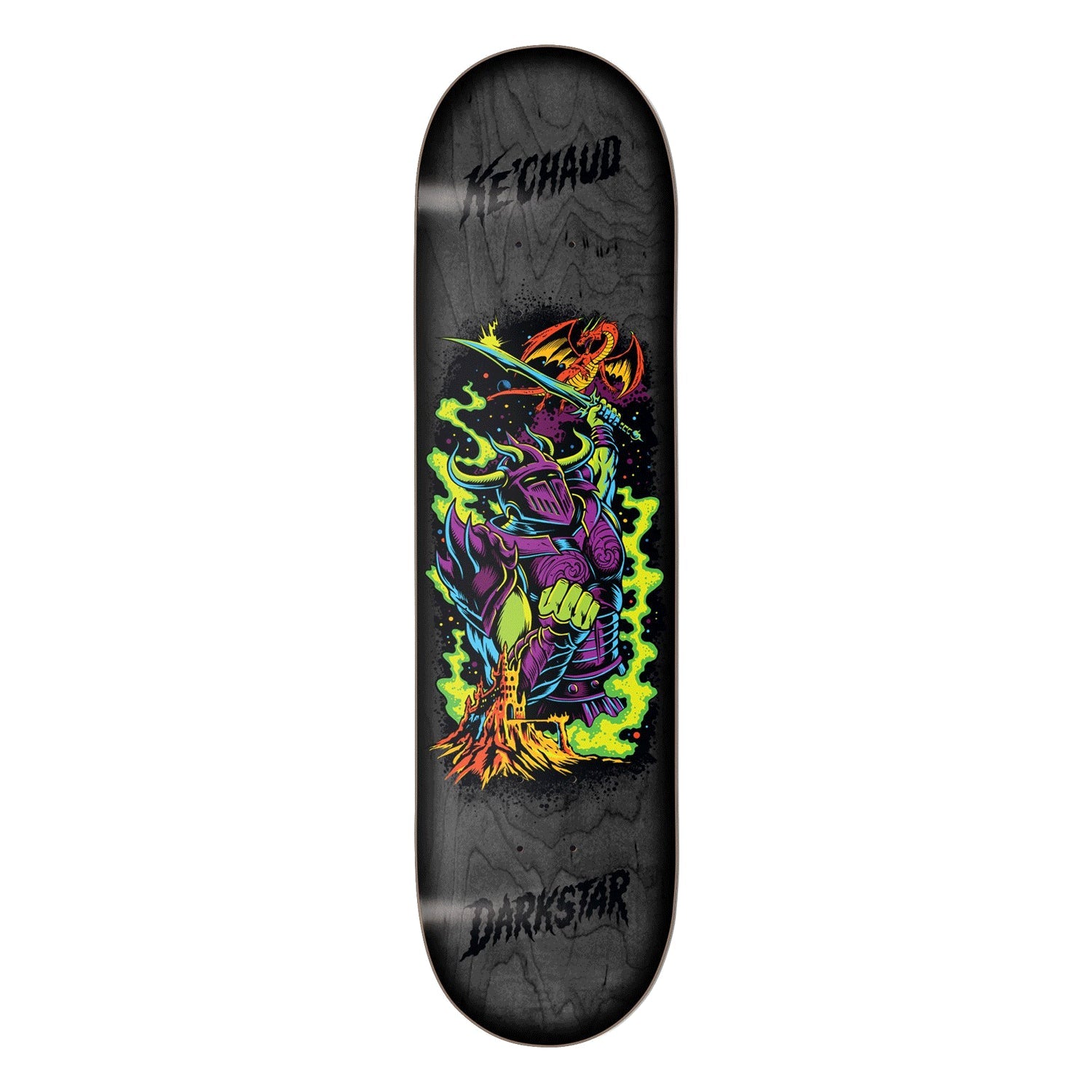 Darkstar Skateboard Premium Complete Kechaud Blacklight 8.125" w/ Independent Satori Upgrade