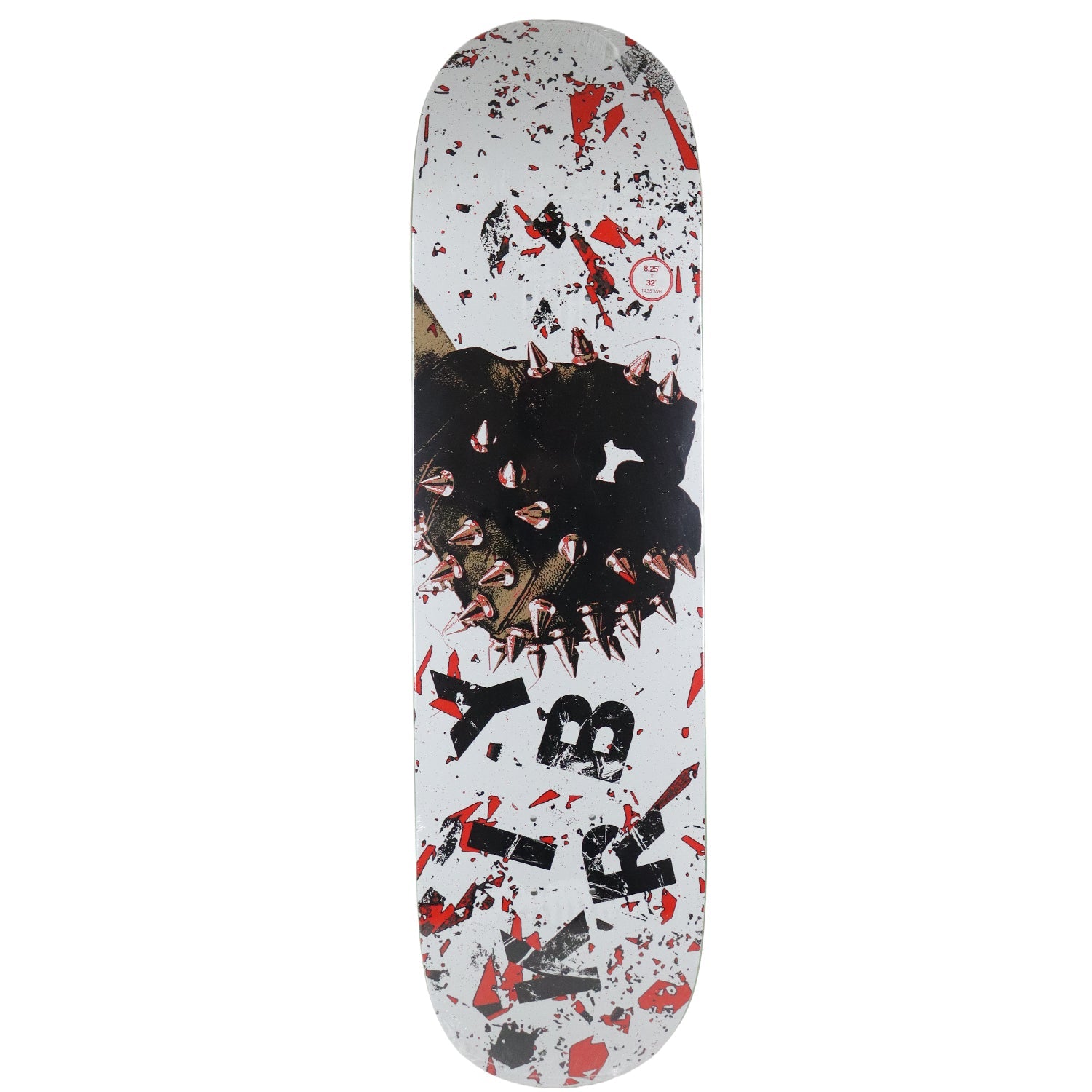 Deathwish Skateboard Deck Taylor Kirby Ironmind White 8.25" x 32"