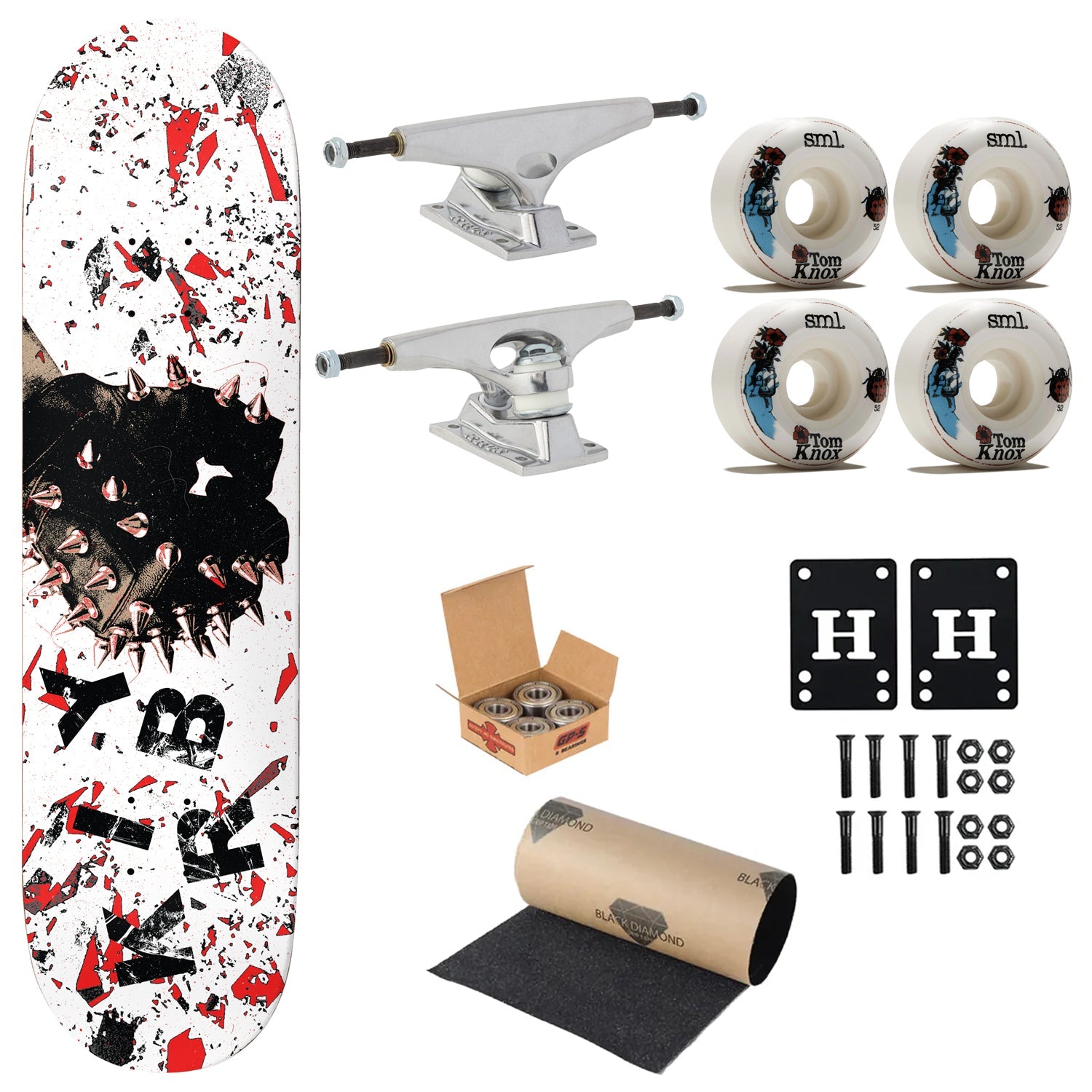 Deathwish Premium Complete Skateboard Taylor Iron 8.25" Ft. Krux/SML/Independent