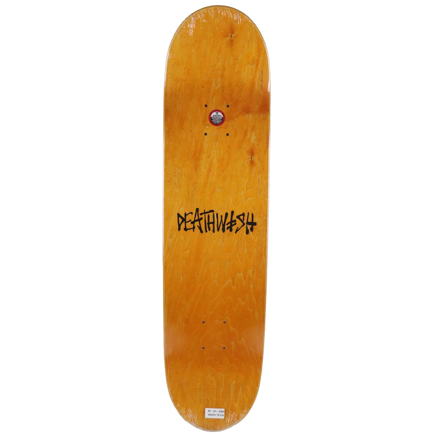 Deathwish Skateboard Deck Death TV Black 8.0" x 31.5"