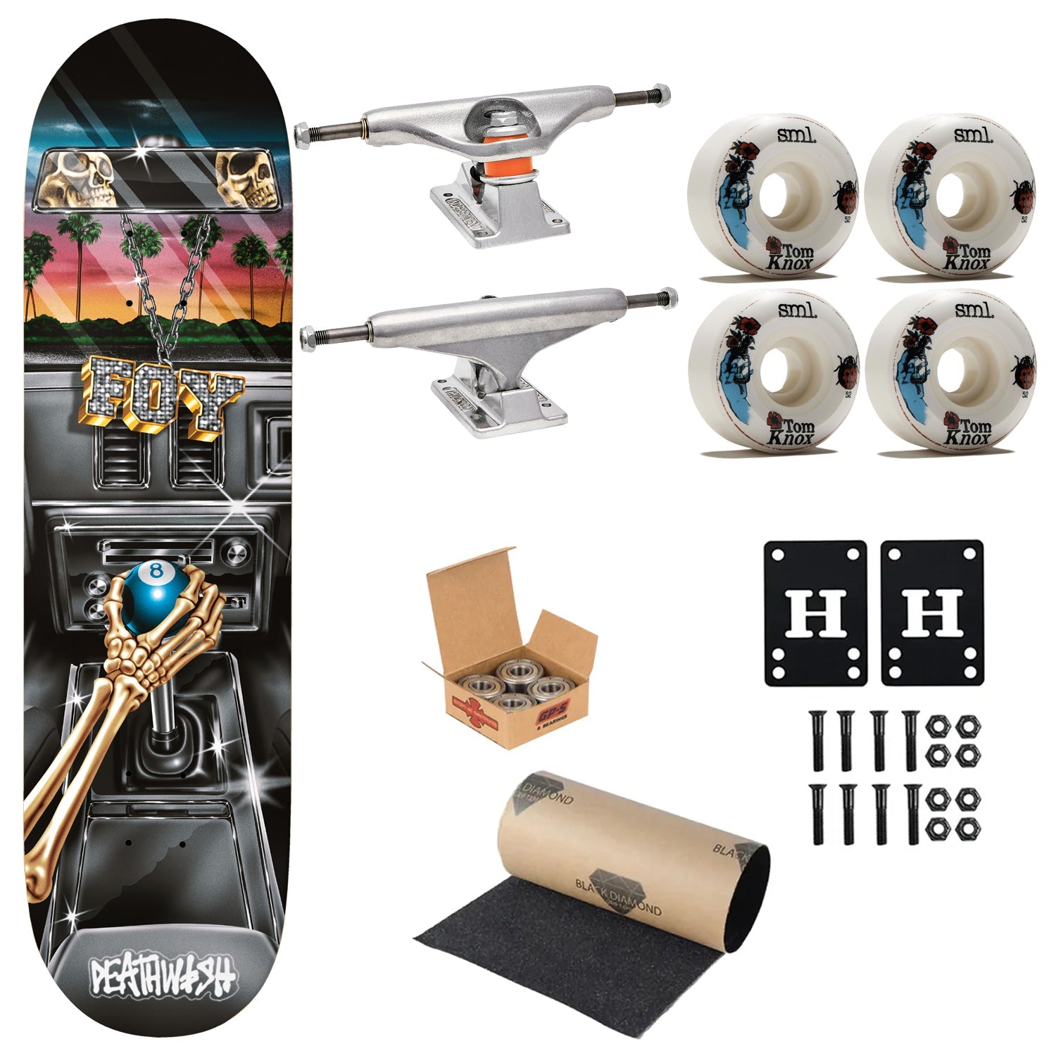 Deathwish Premium Complete Skateboard Jamie Foy Shifter 8.0" Ft. Independent/SML