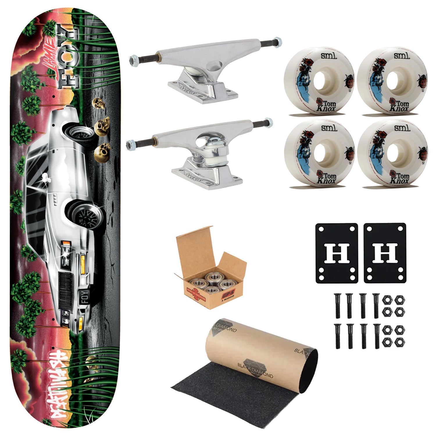 Deathwish Premium Complete Skateboard Jamie Foy Twin 8.5" Ft. Krux/SML/Independent
