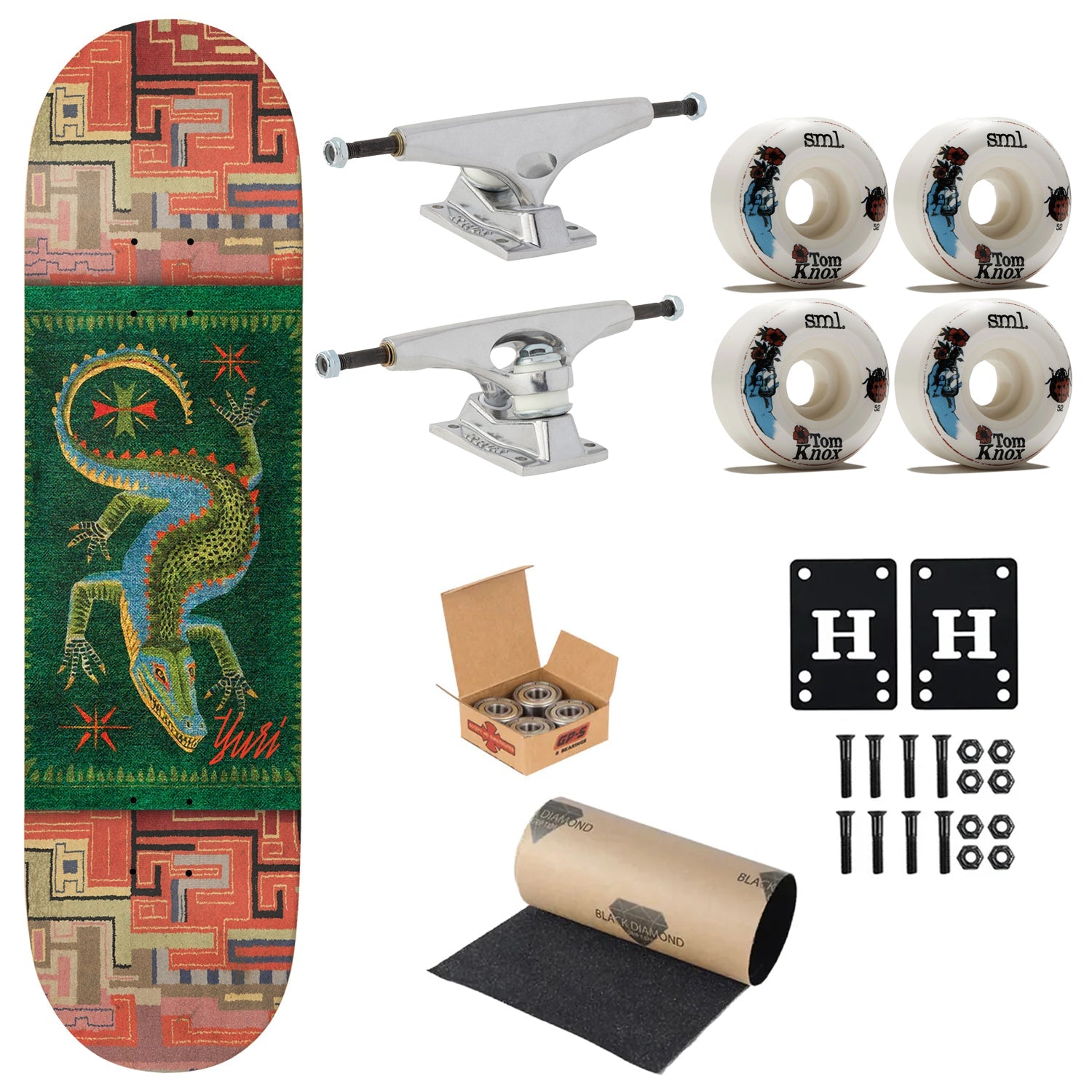 Deathwish Premium Complete Skateboard Facchini Carpet 8.5" Ft. Krux/SML/Independent