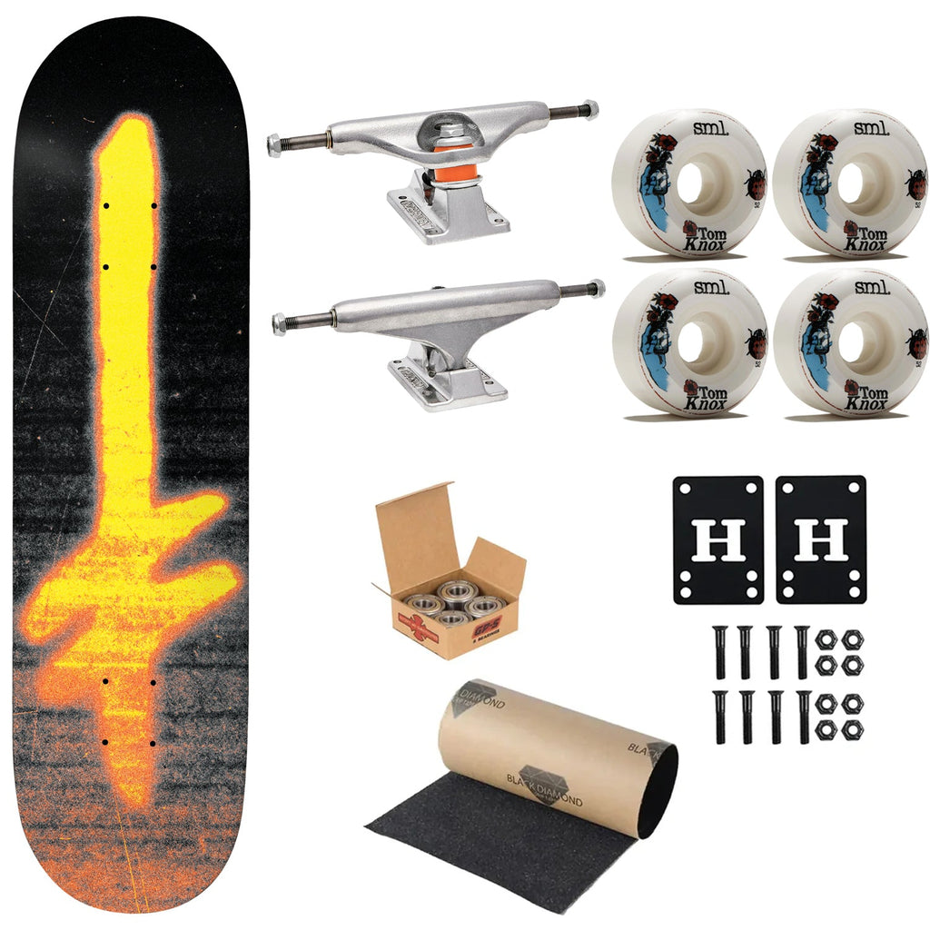 Deathwish Premium Complete Skateboard Burnout 8.0" Ft. Independent/Sml