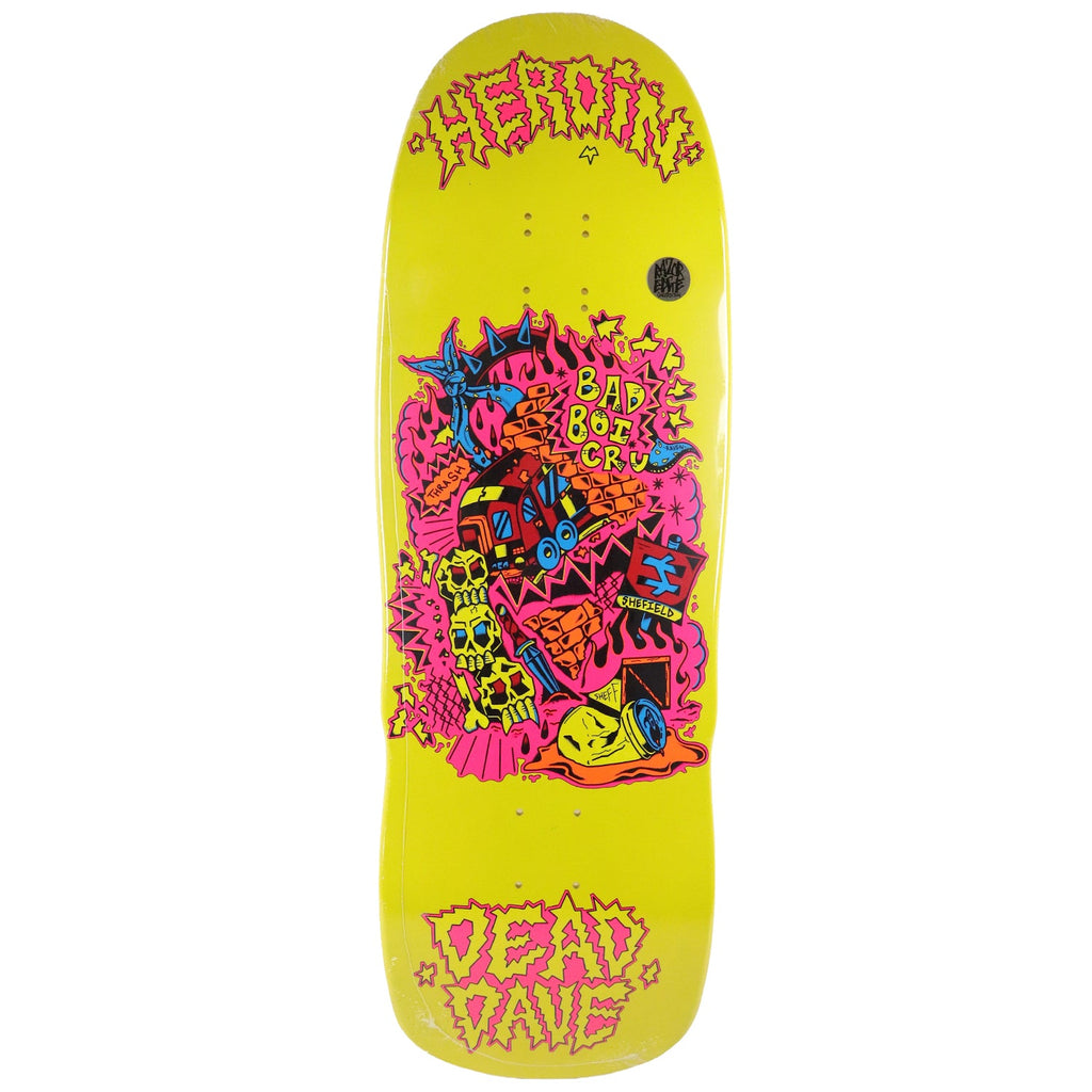 Heroin Premium Skateboard Complete Dead Dave Trainlines Slappy Trucks OJ Wheels and Quantum Snot Particles Bearings