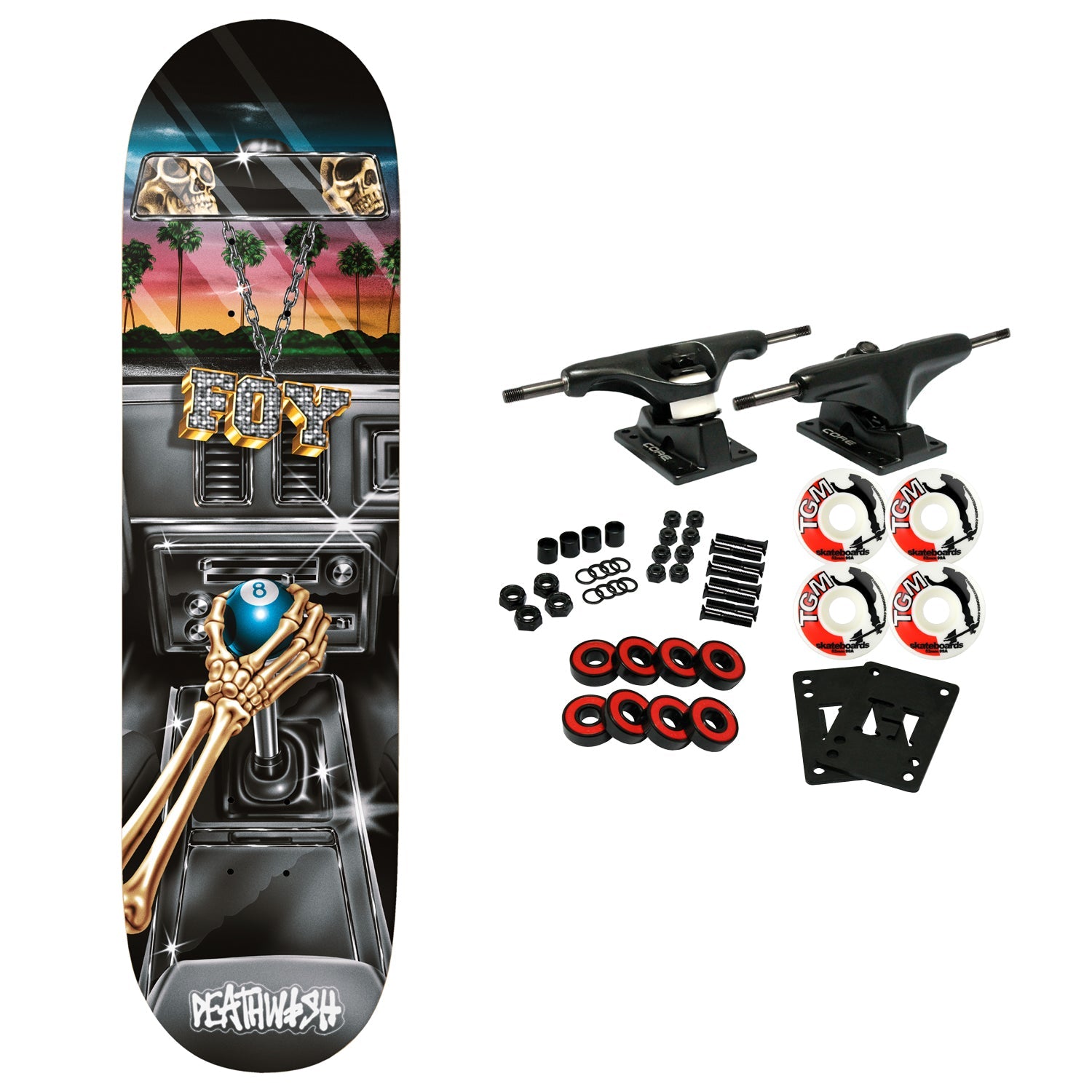Deathwish Skateboard Complete Jamie Foy Samborgini Shifter 8.0" x 31.5"