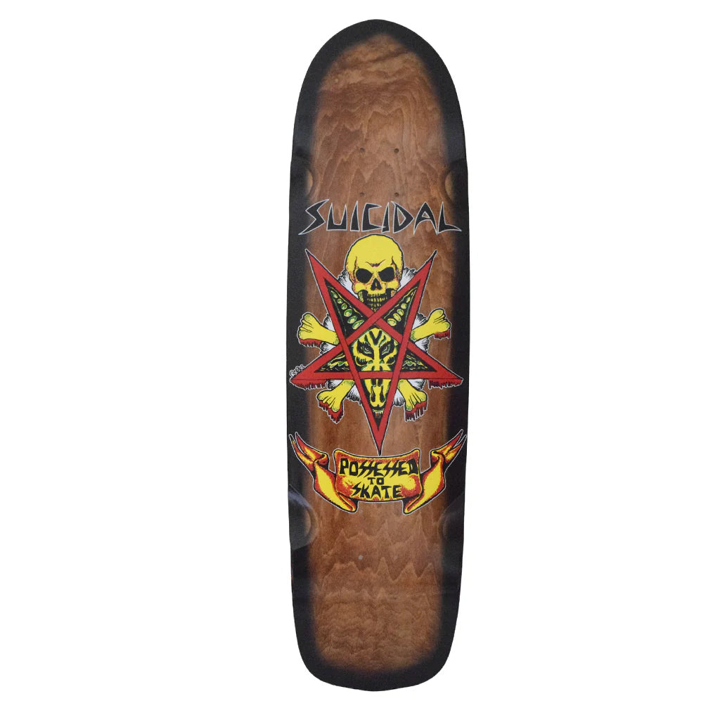 Dogtown Skateboard Complete Suicidal Skates Possessed to Skate Pool Brown/Black 8.75" x 32.5"