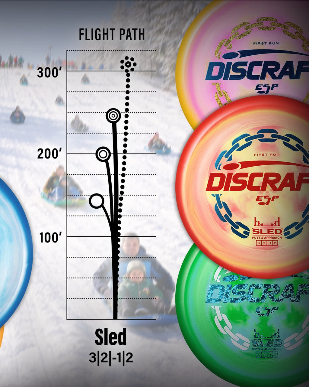 Discraft Disc Golf First Run ESP Sled Putt and Approach 3/2/-1/2 - Choose Exact Disc
