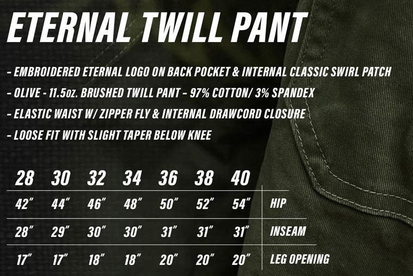 Spitfire Wheels Pants Eternal Pant Olive
