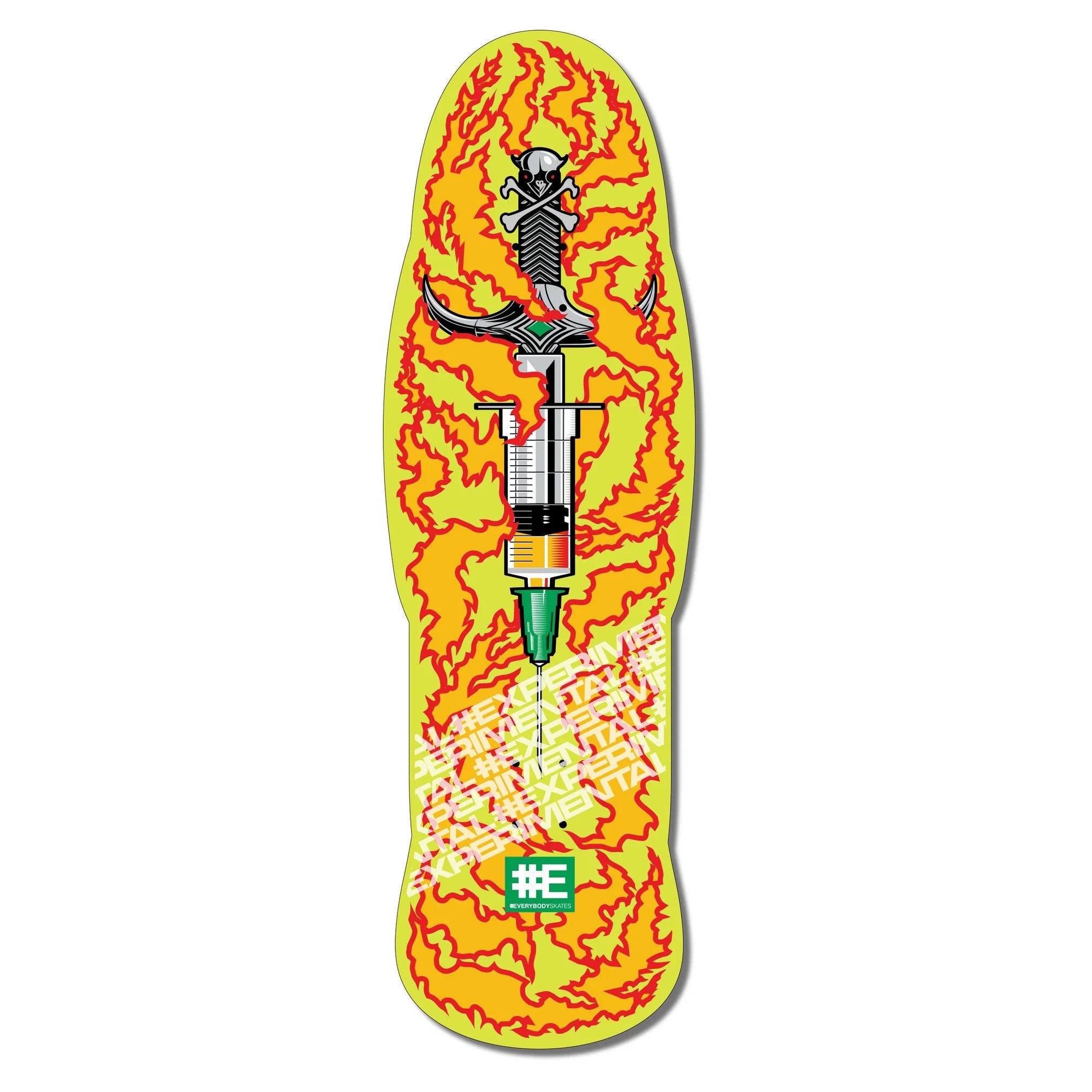 Everybody Skates Skateboard Deck Biggie Small Experimental 10.75" x 34.63"