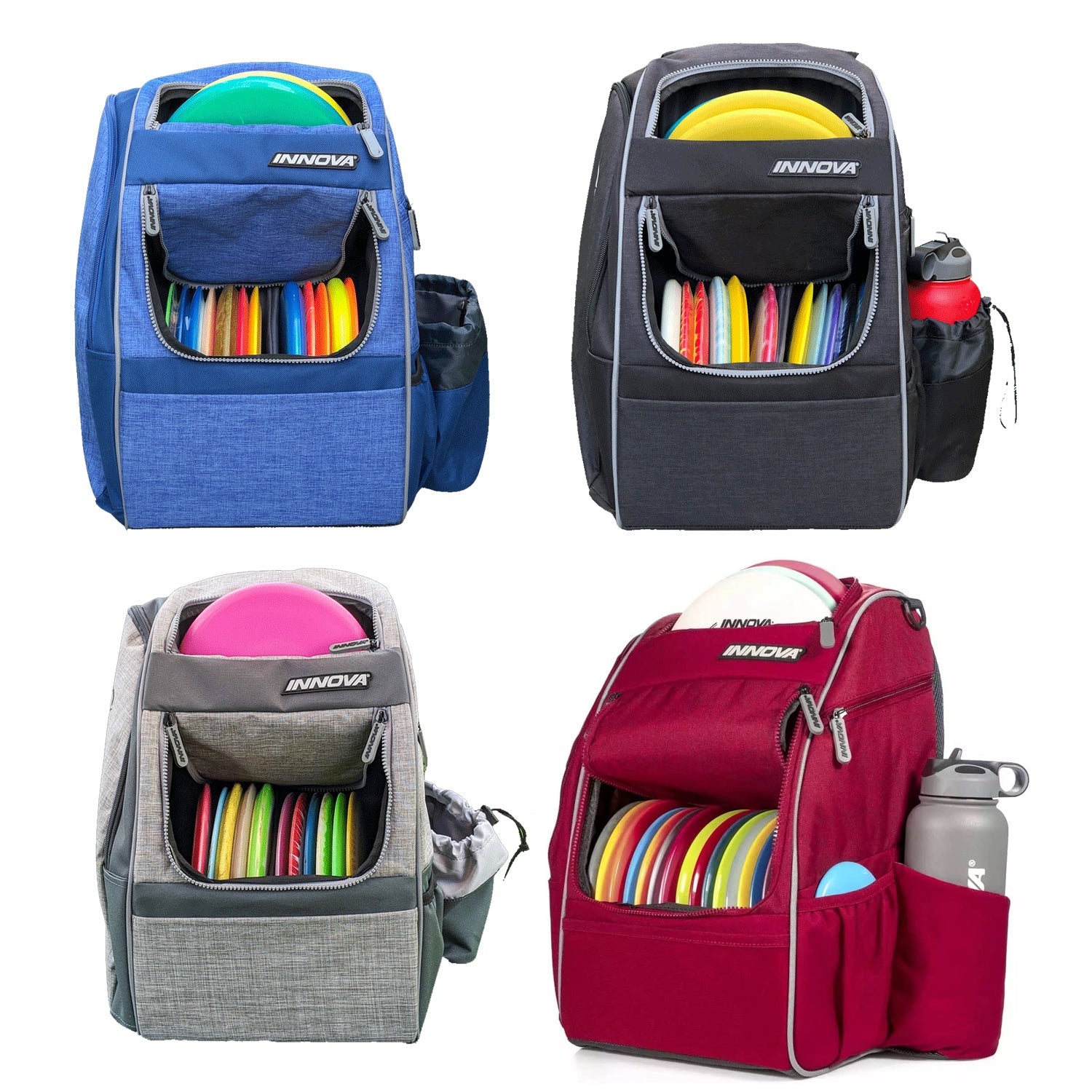 Innova Disc Golf Backpack Bag Excursion Pack - Holds 25 Discs - Choose Color
