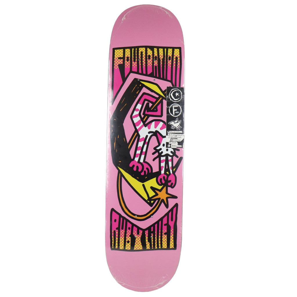 Foundation Skateboard Deck Ruby Lilley Cat and Moon 8.0" x 31.5"