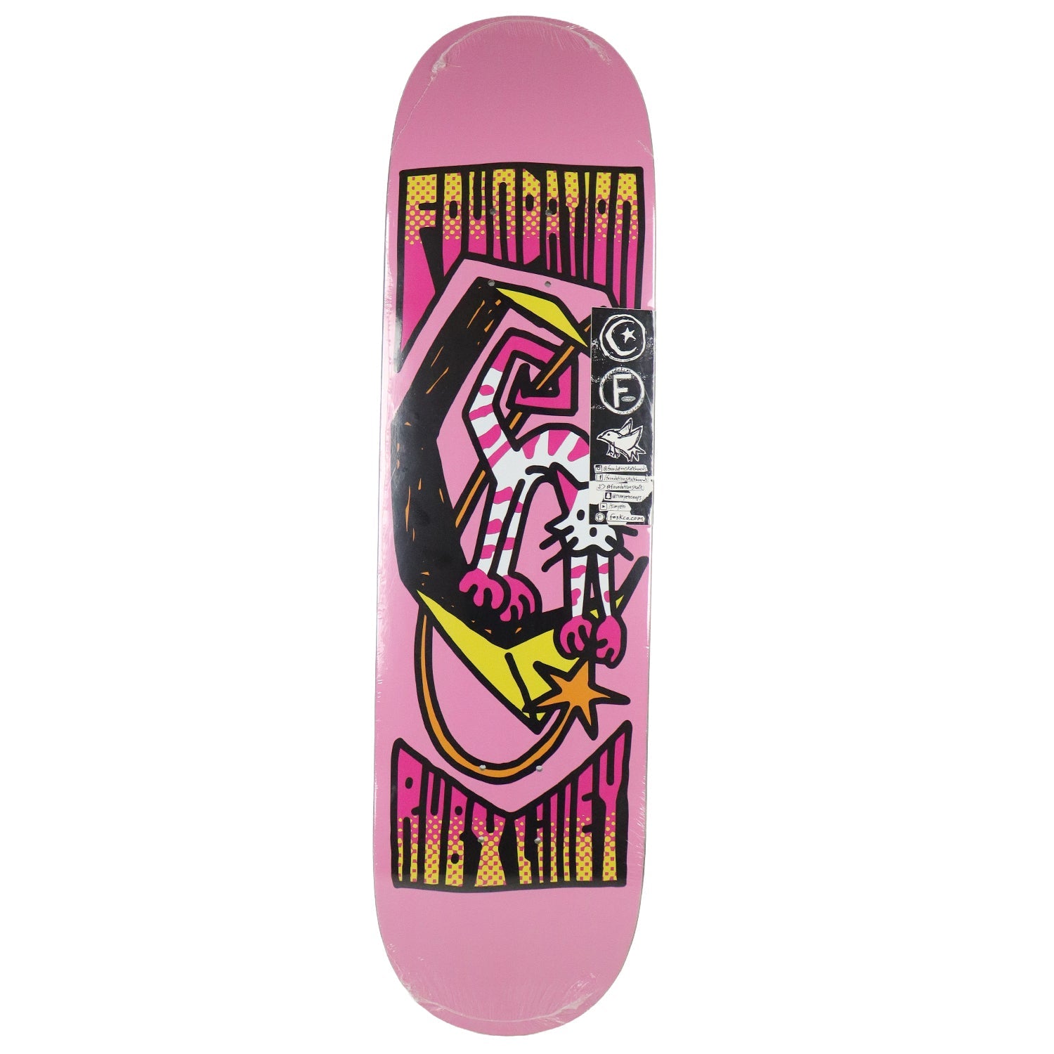 Foundation Skateboard Deck Ruby Lilley Cat and Moon 8.0" x 31.5"