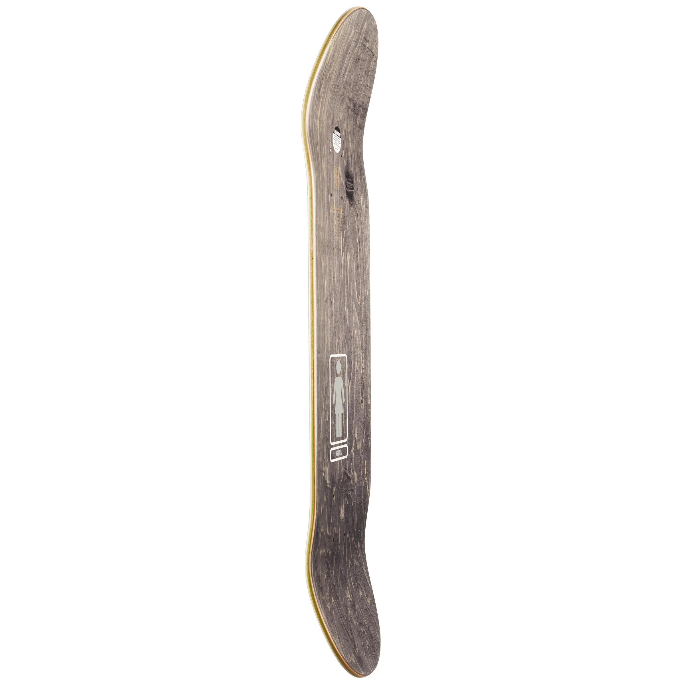 Girl Skateboard Deck Bannerot Metalls Silver 8.5" x 31.75"