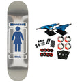 Girl Skateboard Complete Bannerot Metalls Silver 8.5" x 31.75"