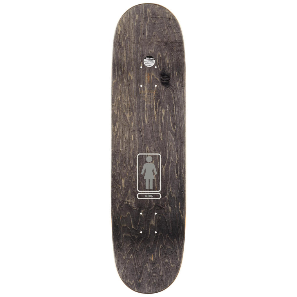 Girl Skateboard Deck Bannerot Metalls Silver 8.5" x 31.75"