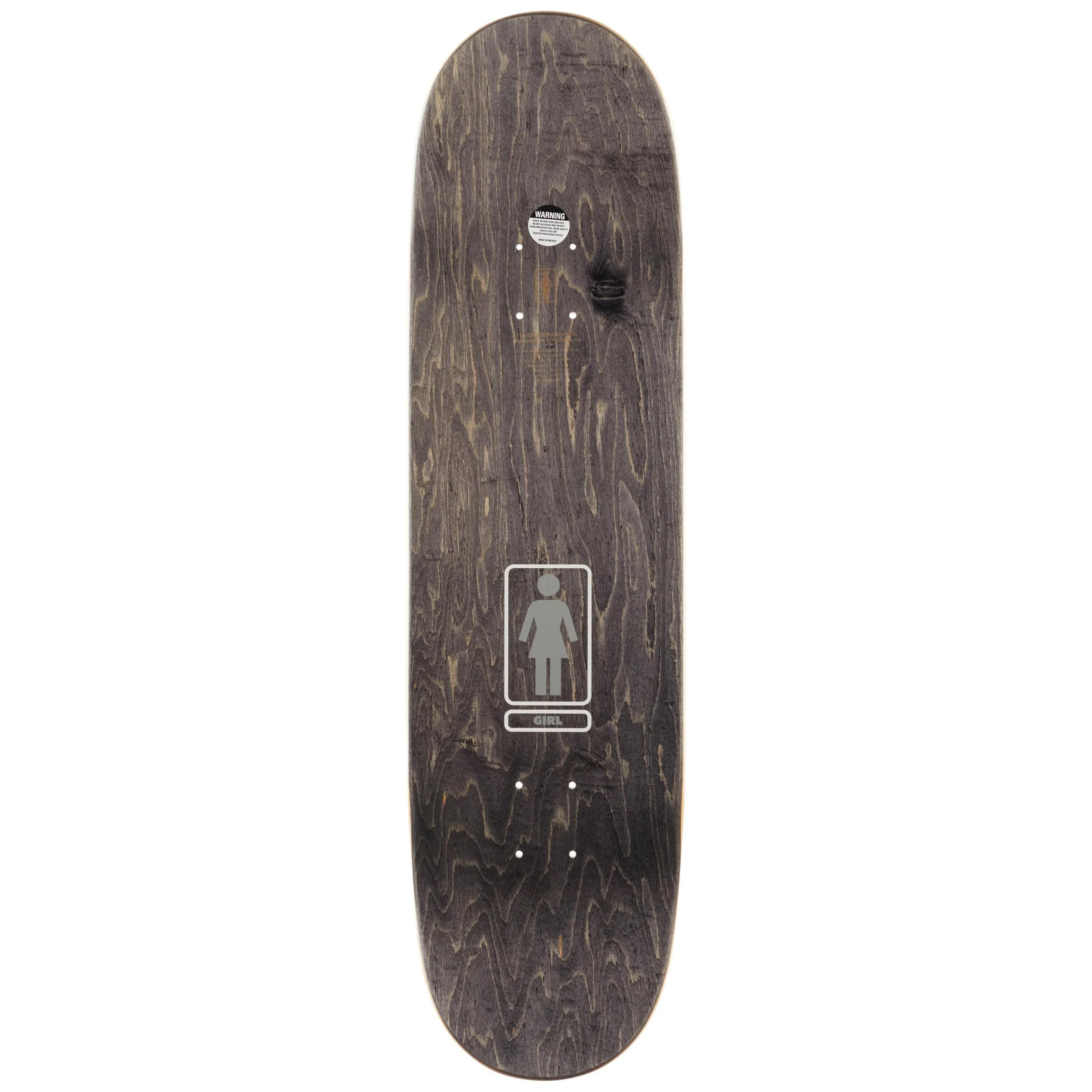 Girl Skateboard Deck Bannerot Metalls Silver 8.5" x 31.75"