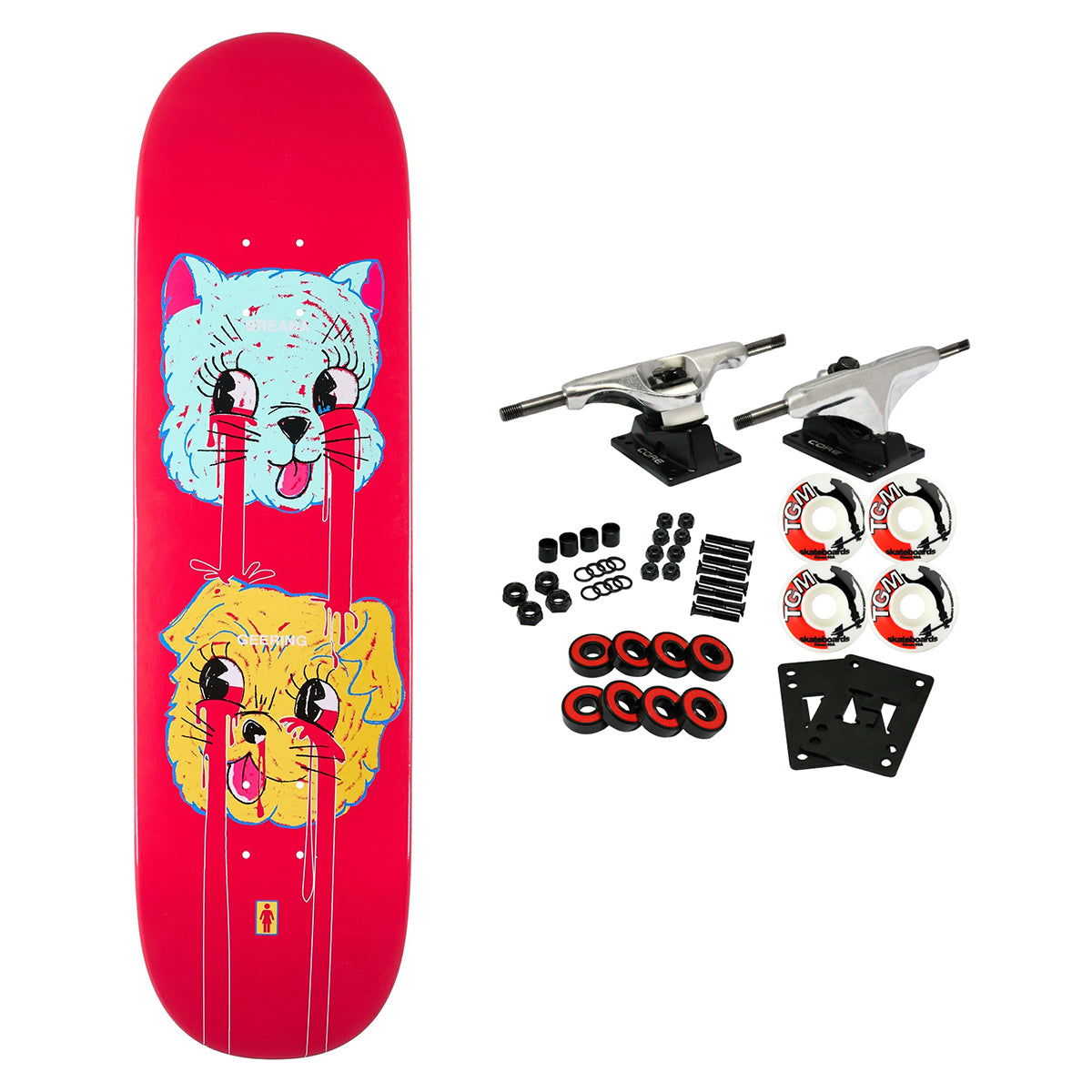 Girl Skateboard Complete Geering Blood Bath 8.5" x 32"