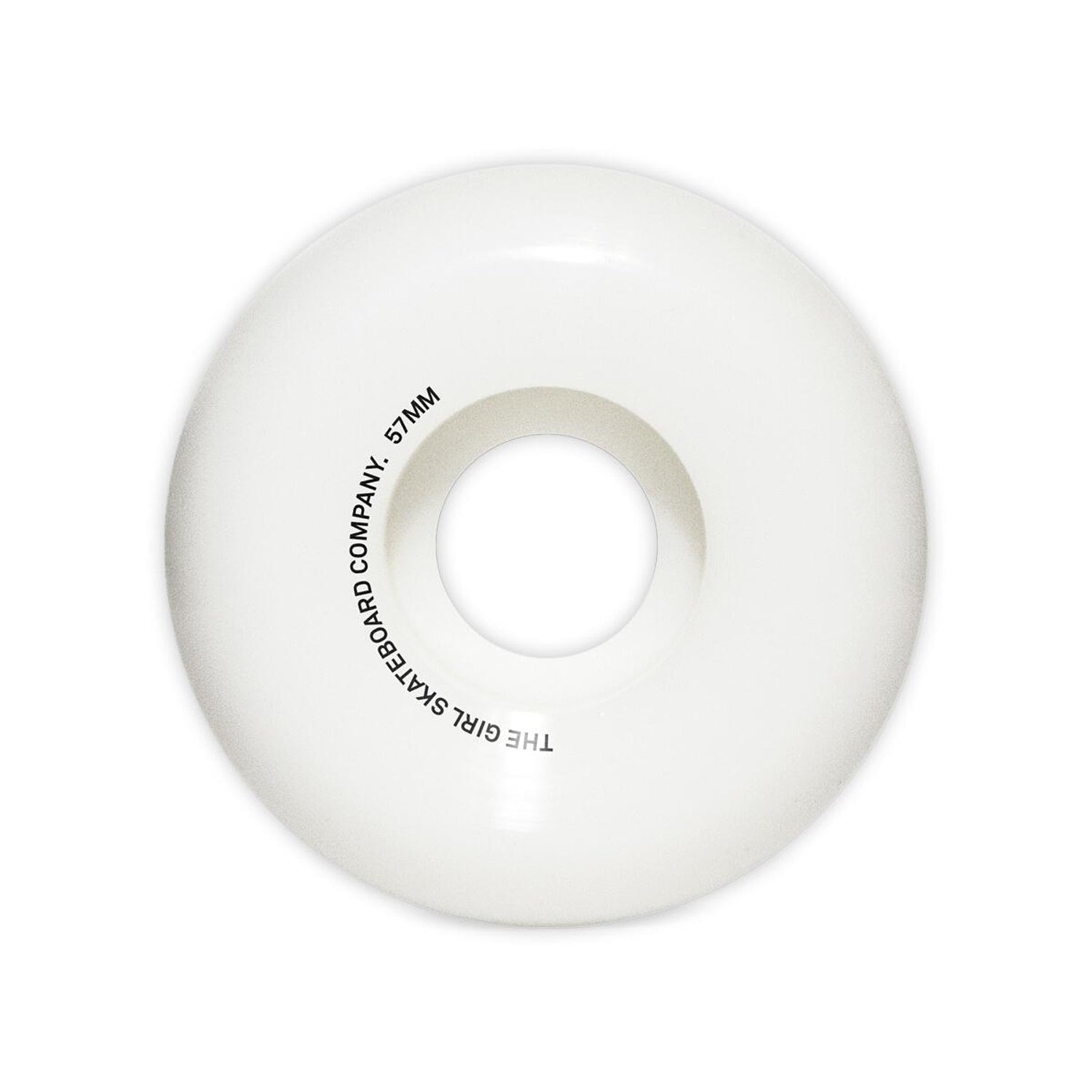 Girl Skateboard Wheels National Hero 57mm 99A Classic Shape White