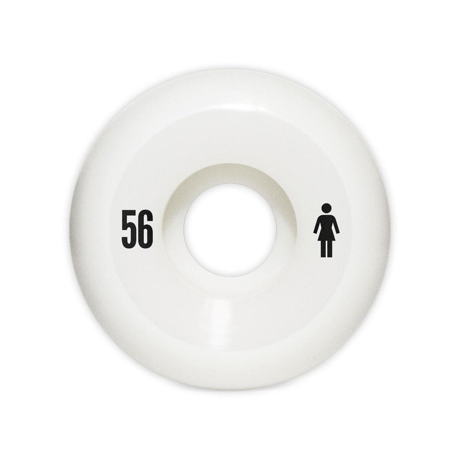Girl Skateboard Wheels Sans 56mm 99A Conical Shape White