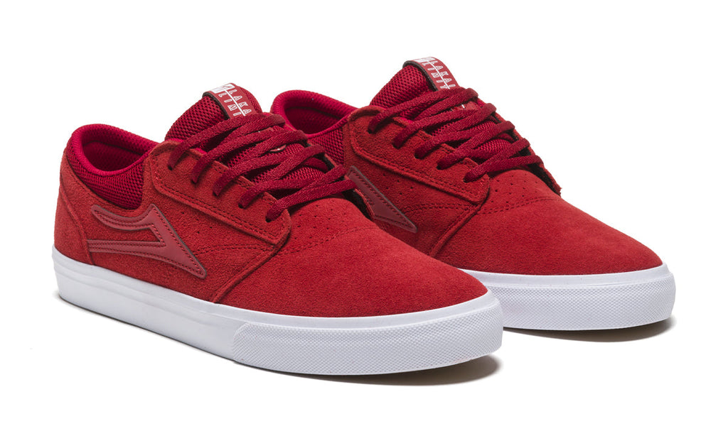 Lakai Skateboard Shoes Griffin Red/Reflective Suede