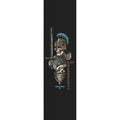 Powell Peralta Skateboard Griptape Dan Corrigan Chess Skulls 9" x 33" Black Sheet
