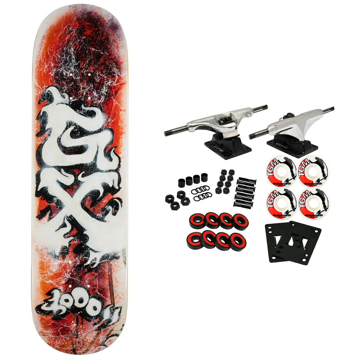 GX1000 Skateboard Complete Pollock 8.625" x 32.125"