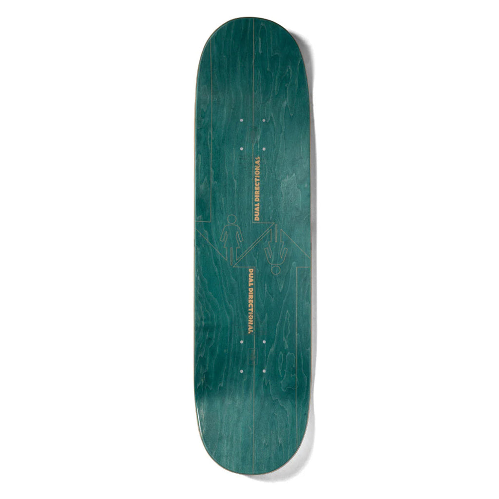 Girl Skateboard Deck McCrank Dual Directional Twin Tail 8.5" x 31.875"